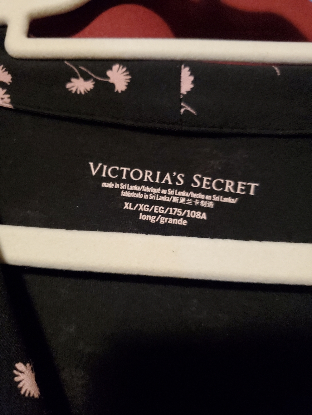 Victoria's Secret Black & Pink Floral Lounge Bundle Four Piece Set NWOT XL - Picture 7 of 16